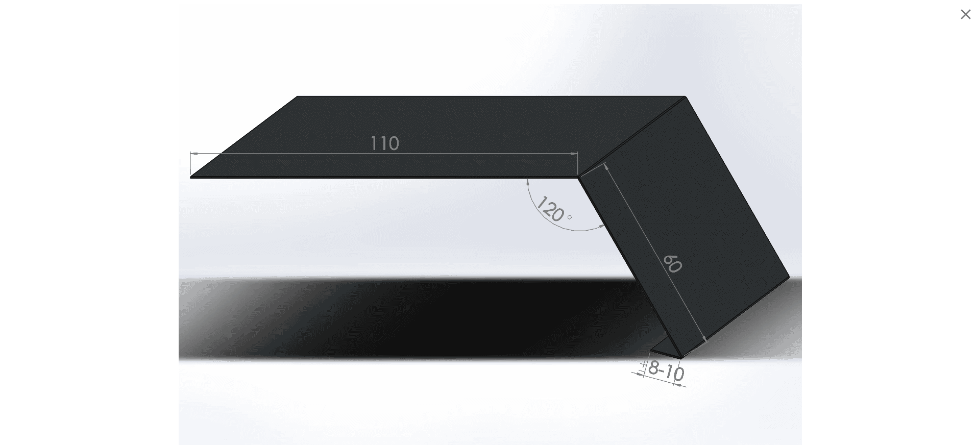 Custom flashing made to specific shapes and measurements