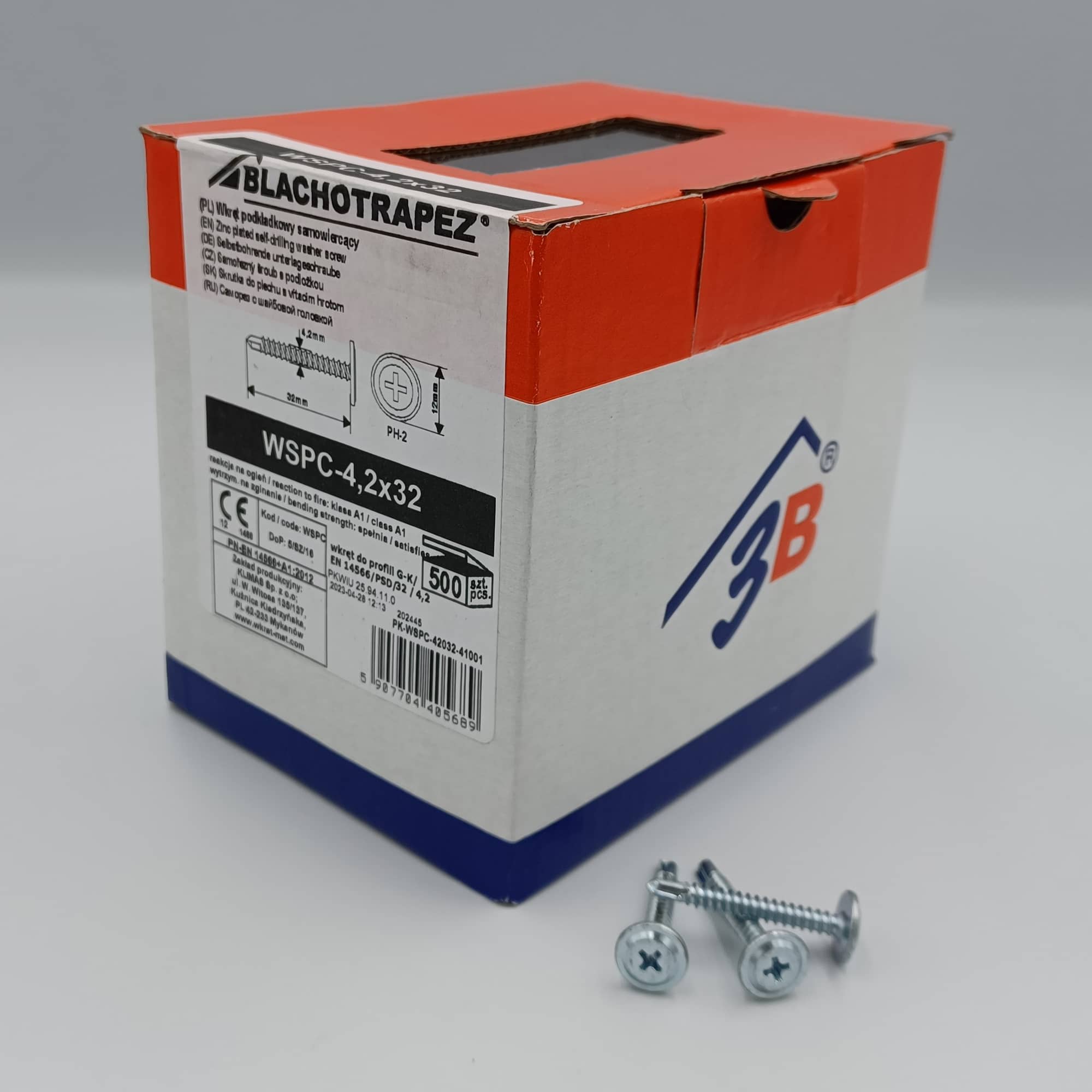 Aluminium coated roofing screws NO COLOUR 5.5mm x 35mm